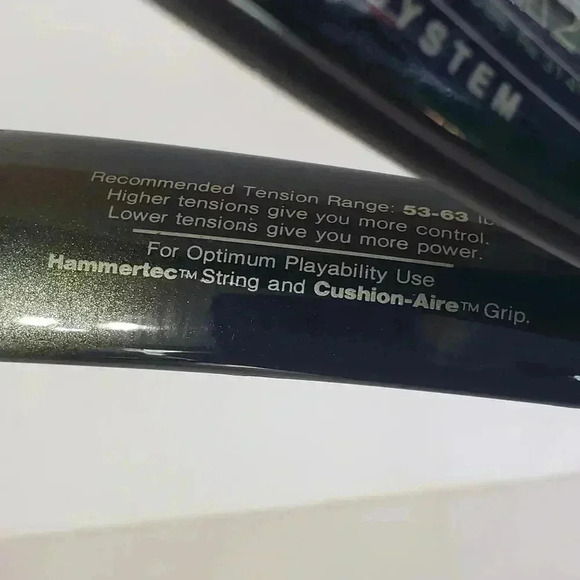 Wilson Hammer 2.7 HS5 tennis raquet 110 in face 4 5/8 grip gamma dura spun 63 - Picture 3 of 10